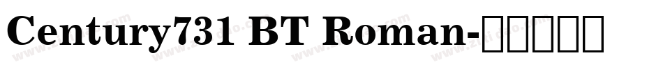 Century731 BT Roman字体转换